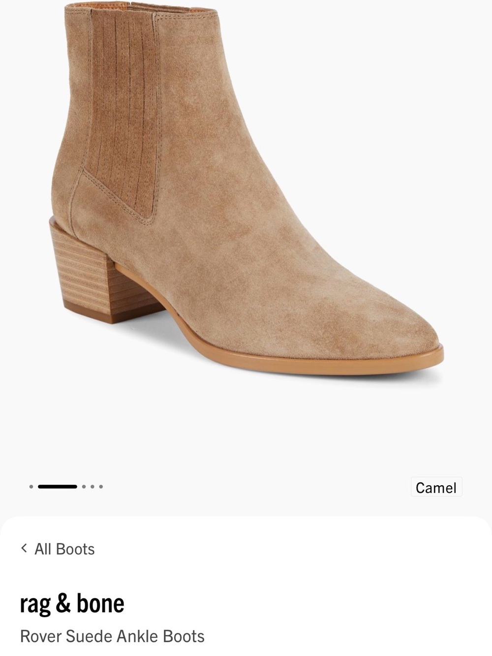 Rag & Bone Rover Suede Ankle Boots